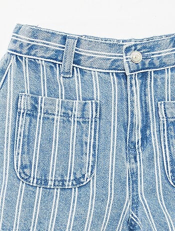 Short en jean taille haute