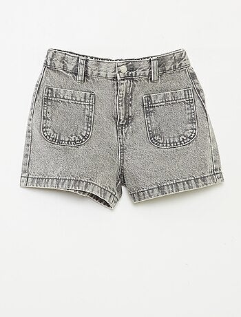 Short en jean taille haute
