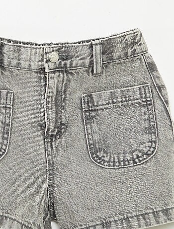Short en jean taille haute