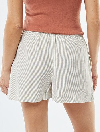 Short en lin mélangé
