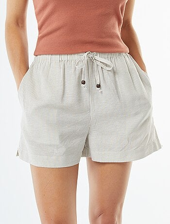 Short en lin mélangé