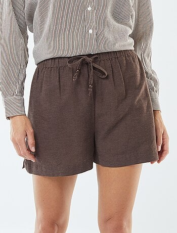 Short en lin mélangé