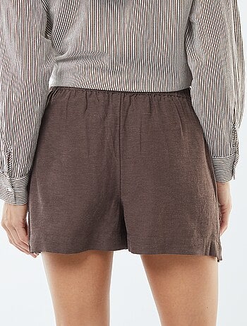 Short en lin mélangé