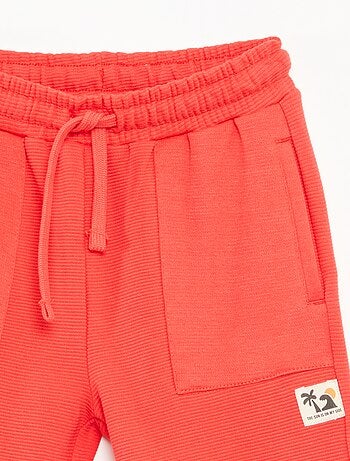 Short en maille fantaisie à 2 poches