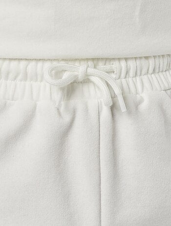 Short en molleton fin avec petit imprimé