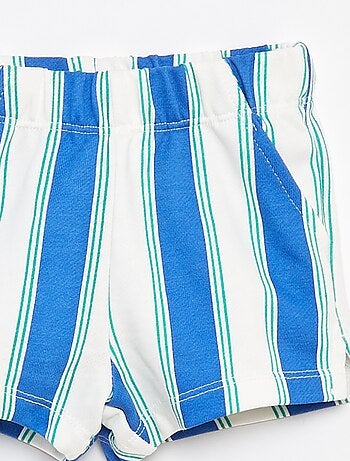 Short en molleton léger à motif