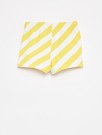 Short en molleton léger à motif