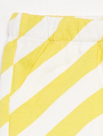 Short en molleton léger à motif