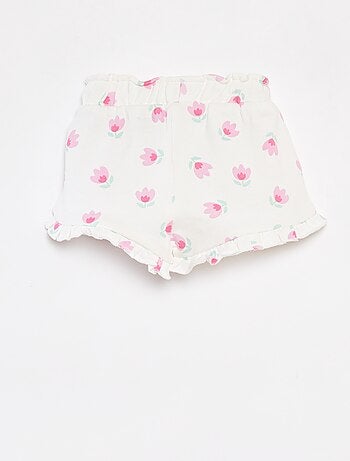 Short en molleton léger imprimé