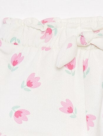 Short en molleton léger imprimé