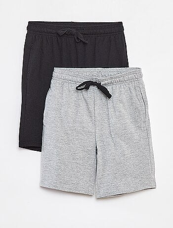 Short en molleton léger uni à 2 poches