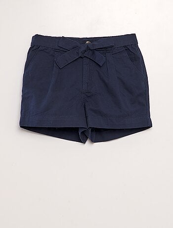 Short en popeline