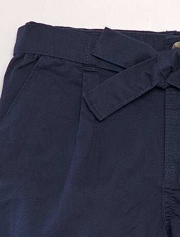 Short en popeline