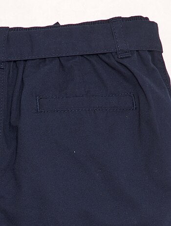 Short en popeline