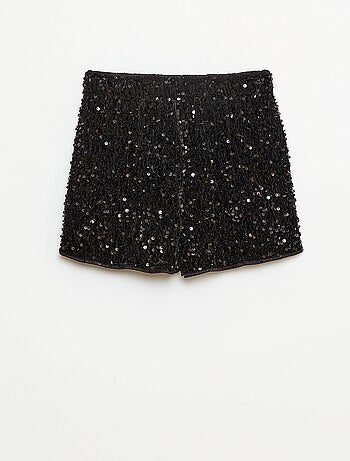Short en sequins uni