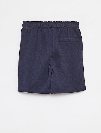 Short en textile texturé avec 2 poches