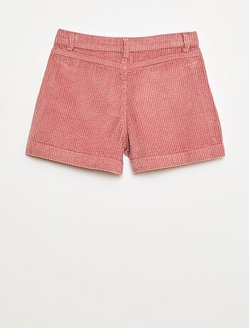 Short en velours côtelé avec 2 poches plaquées
