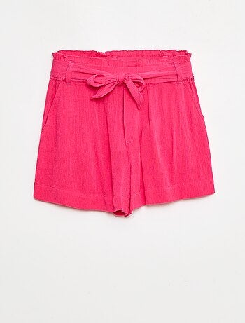 Short léger avec nœud uni