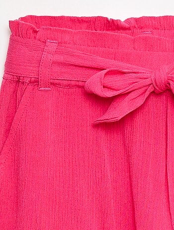 Short léger avec nœud uni