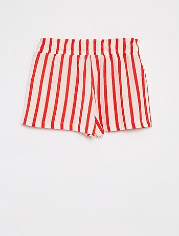 Short léger en maille gaufrée