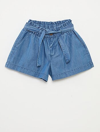 Short paperbag avec ceinture