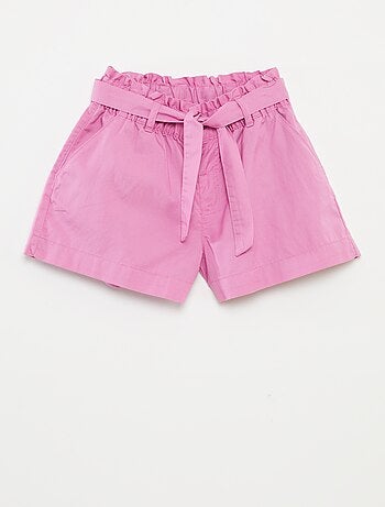 Short paperbag avec ceinture