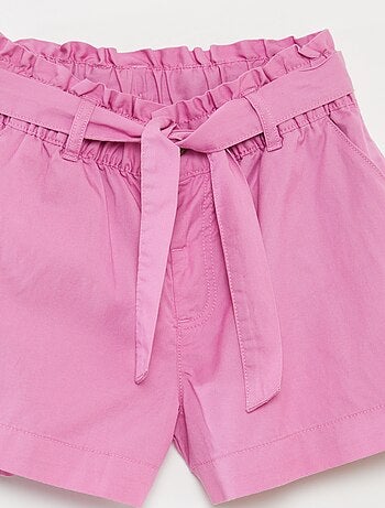 Short paperbag avec ceinture