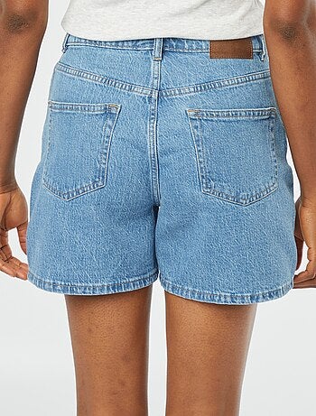 Short taille haute en jean