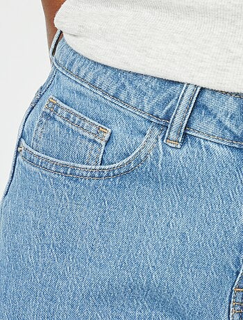 Short taille haute en jean