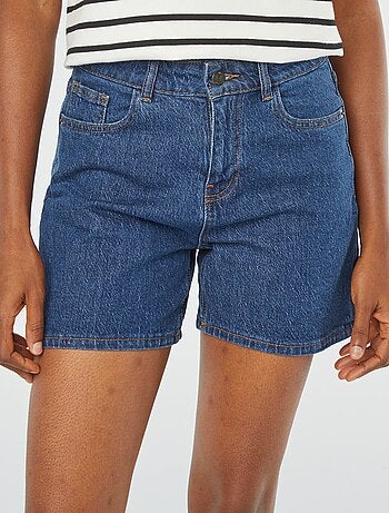 Short taille haute en jean