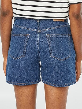 Short taille haute en jean