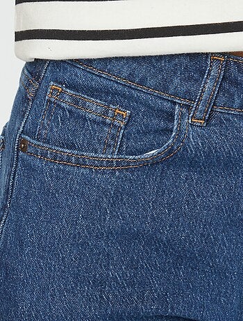 Short taille haute en jean