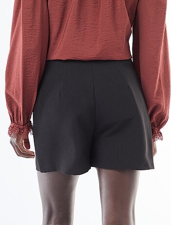 Short taille haute uni