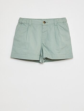 Short uni avec taille ajustable