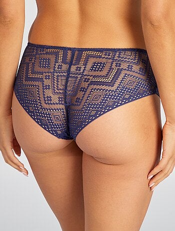 Shorty en dentelle ajourée