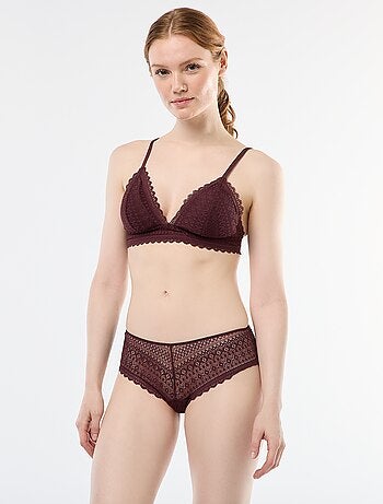 Shorty en dentelle