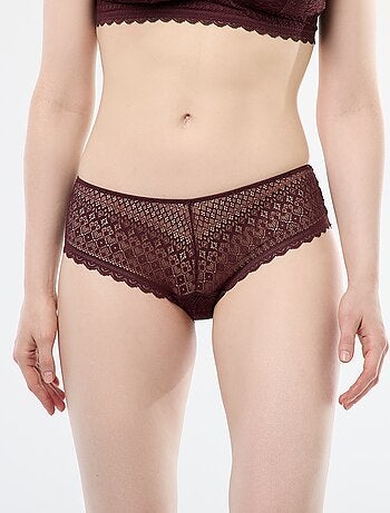 Shorty en dentelle