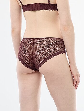 Shorty en dentelle