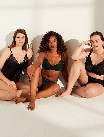 Shorty micro et dentelle - Kiabi