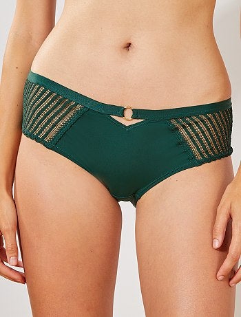 Shorty micro et dentelle - Kiabi