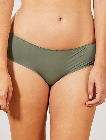 Shorty microfibre et dentelle - Kiabi