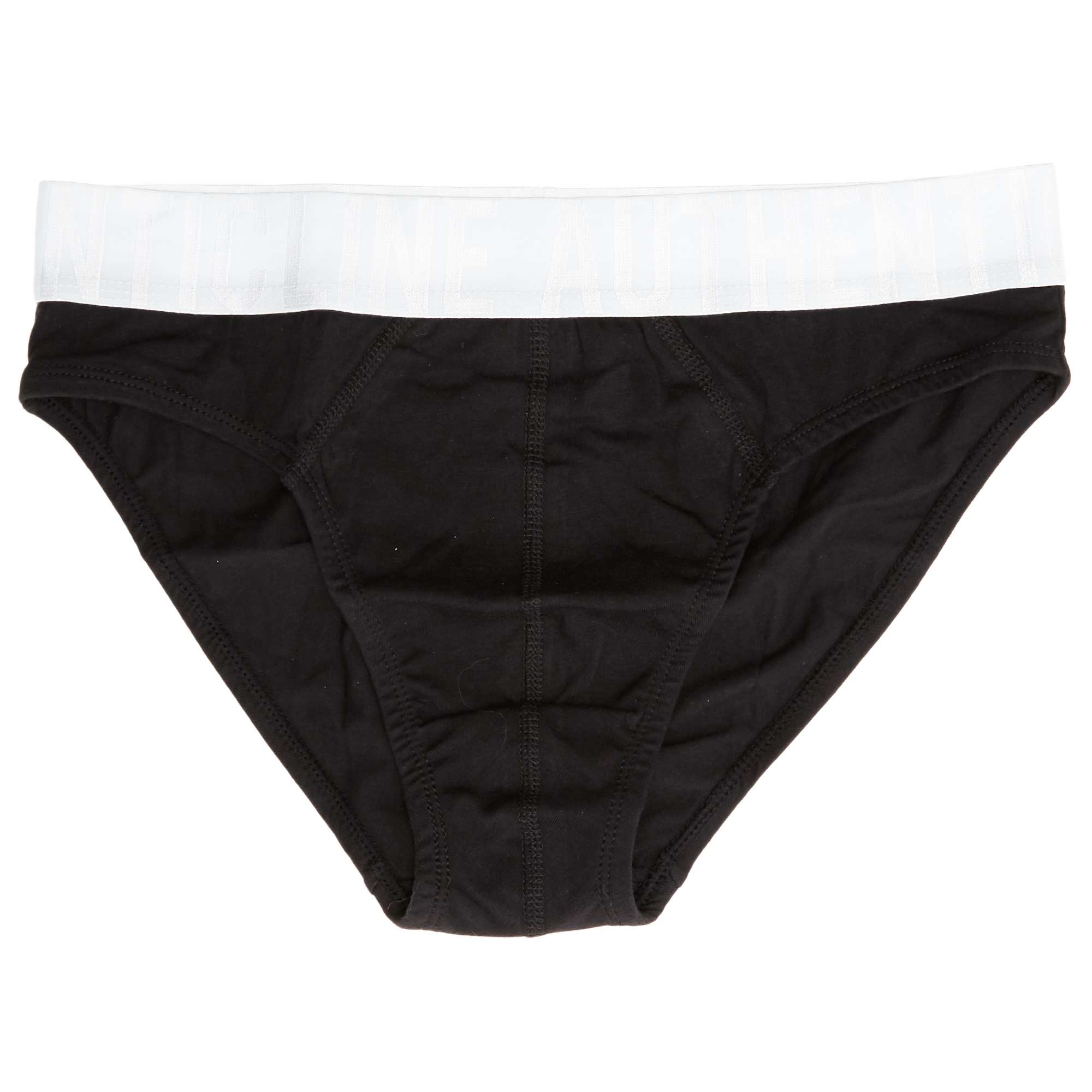 Slip en coton avec taille contrastée Homme NOIR Kiabi 1,50€