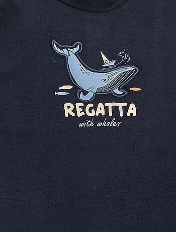 Sous-pull à col montant avec imprimé en relief