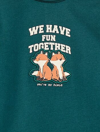 Sous-pull à col montant avec imprimé en relief