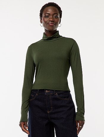 Sous-pull à col roulé et manches longues