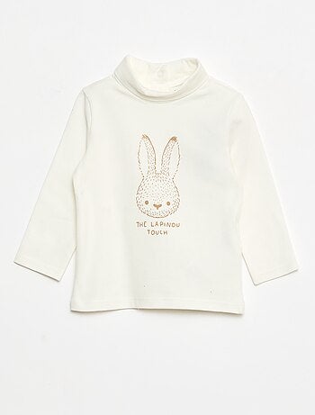 Sous-pull avec col montant à motif