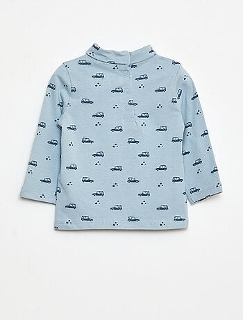 Sous-pull avec col montant à motif