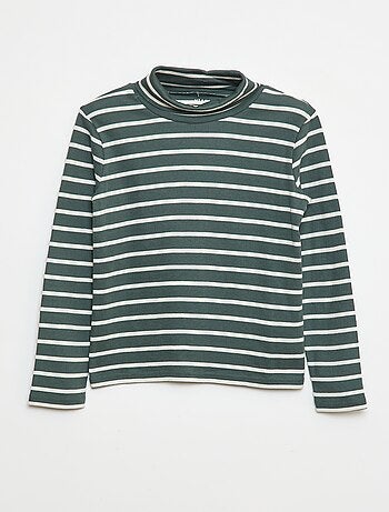 Sous-pull col roulé à rayures