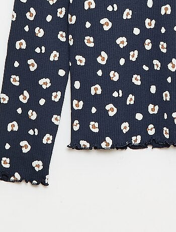 Sous pull col roulé en côte de coton