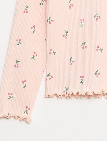 Sous pull col roulé en côte de coton